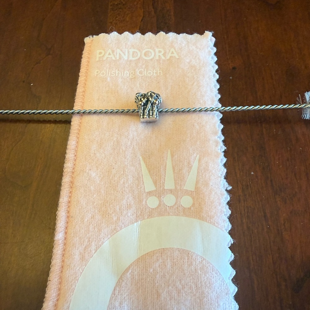 Pandora Sterling Silver and 14K Gold Palm Tree Charm